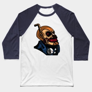 SMILLING RETRO ROBOT Baseball T-Shirt